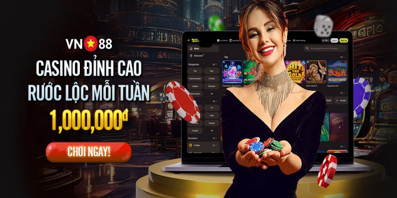 Sảnh casino tại vn88 và 1 vài thông tin cơ bản nhất